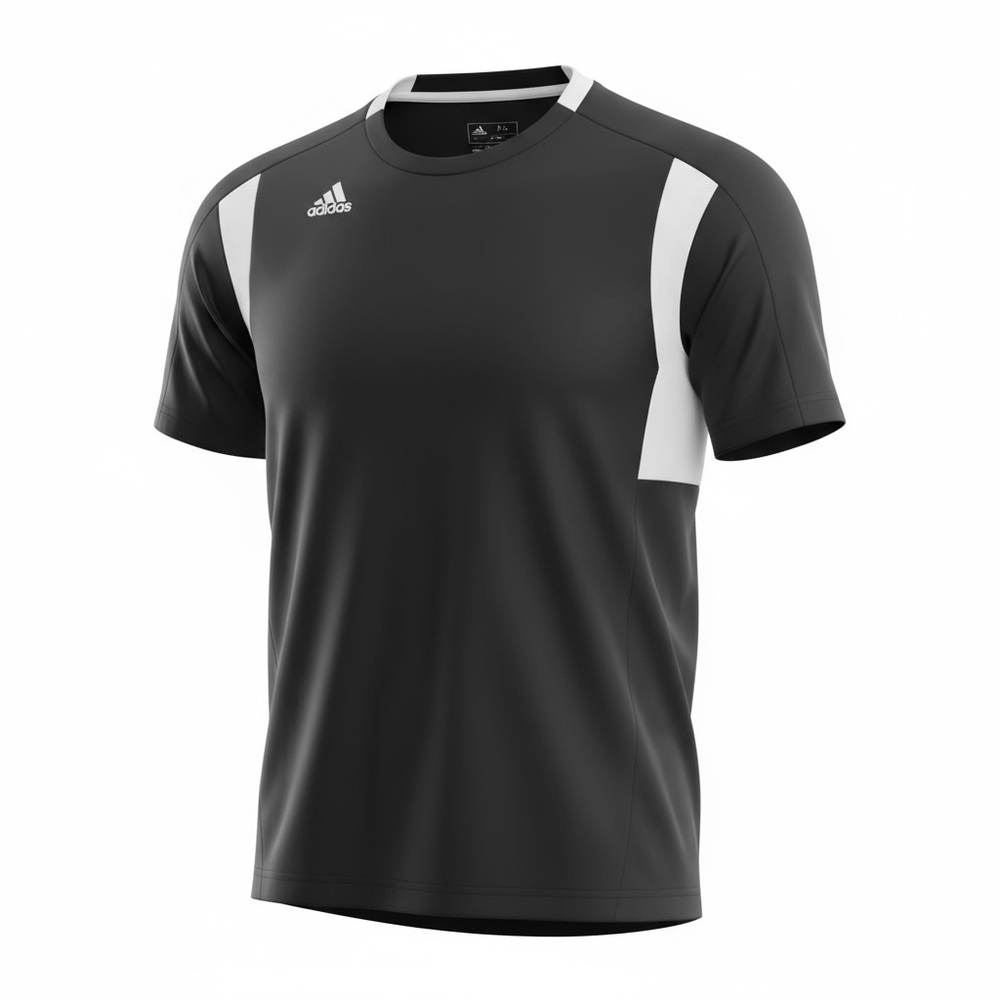⚡️ Vintage ADIDAS Black & White Athletic Tee 🏃‍♂️ Sport Performance Vibes Size M